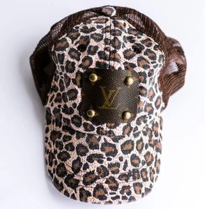 Upcycled Louis Vuitton patch hat